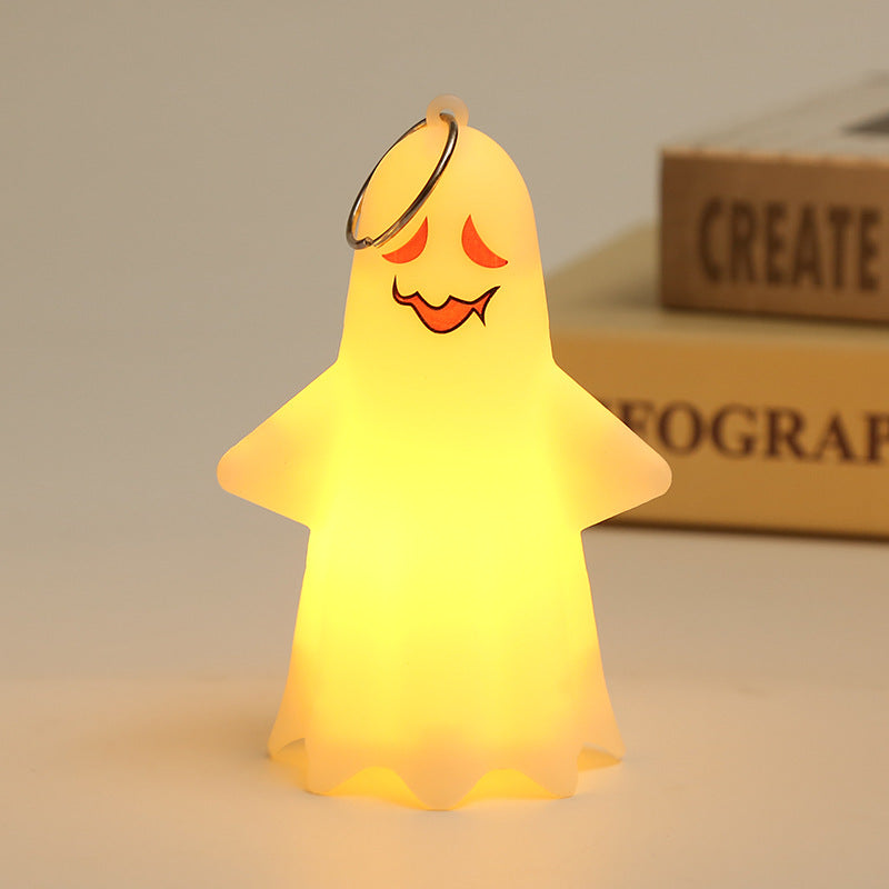 1pcs Ghost Light Decorative Hanging Ornaments for Halloween Glowing Ghosts for Halloween Resin Decorations,5.7 * 6.9 * 10.8cm (style1)