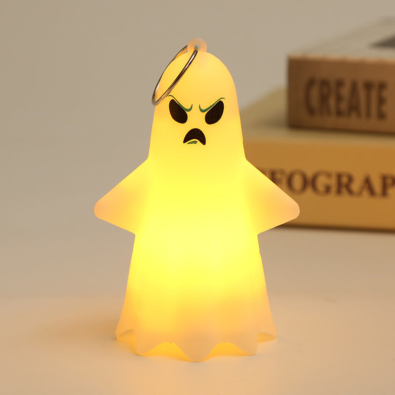 1pcs Ghost Light Decorative Hanging Ornaments for Halloween Glowing Ghosts for Halloween Resin Decorations,5.7 * 6.9 * 10.8cm (style1)