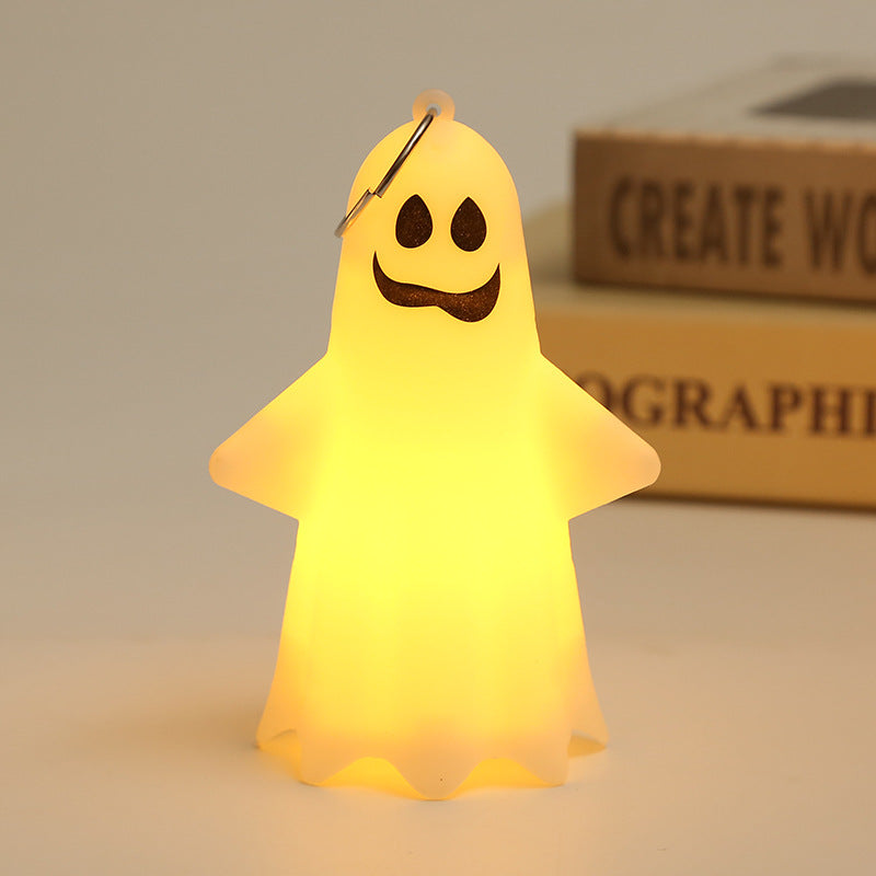 1pcs Ghost Light Decorative Hanging Ornaments for Halloween Glowing Ghosts for Halloween Resin Decorations,5.7 * 6.9 * 10.8cm (style1)