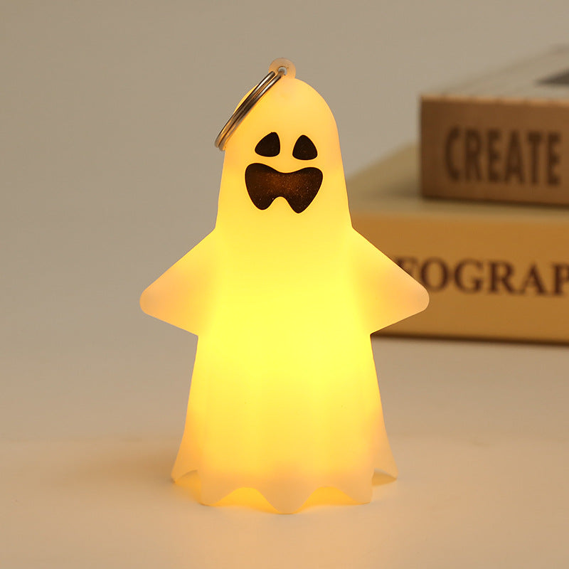 1pcs Ghost Light Decorative Hanging Ornaments for Halloween Glowing Ghosts for Halloween Resin Decorations,5.7 * 6.9 * 10.8cm (style1)