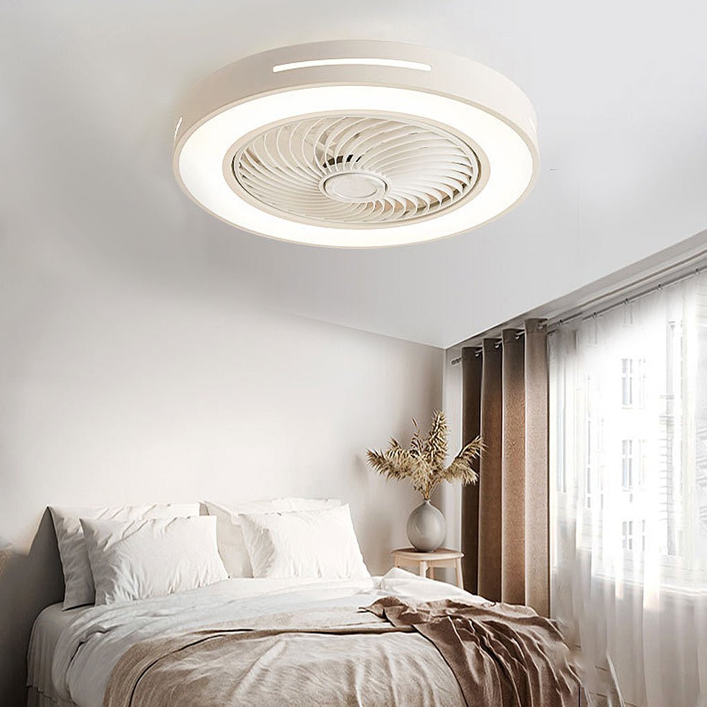 Inverter Bladed Ceiling Fans Light Intelligent Ceiling Fan Lamp with Remote Control Wind-guiding