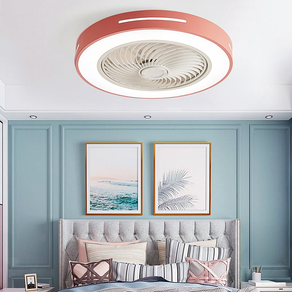 Inverter Bladed Ceiling Fans Light Intelligent Ceiling Fan Lamp with Remote Control Wind-guiding