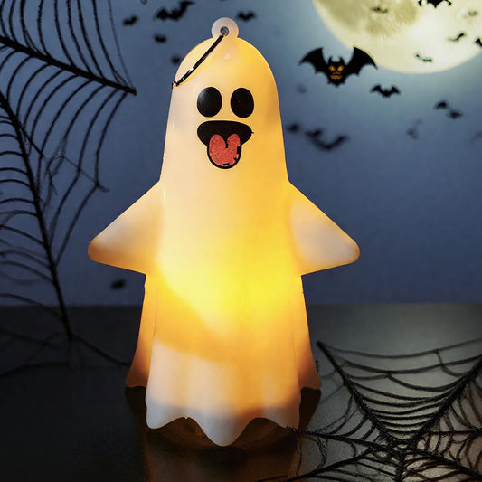 1pcs Ghost Light Decorative Hanging Ornaments for Halloween Glowing Ghosts for Halloween Resin Decorations,5.7 * 6.9 * 10.8cm (style1)